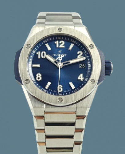 Hublot Big Bang Integrated Time Only Titanium Blue 457.NX.7170.NX